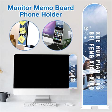 Monitor Memo Board Computer Monitor Sticky Note Holder Phone Message