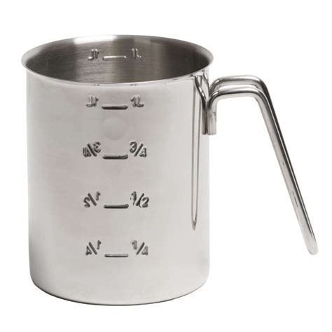 Graduated Stainless Steel Measuring Jug 1ltr Catering Centre Aps