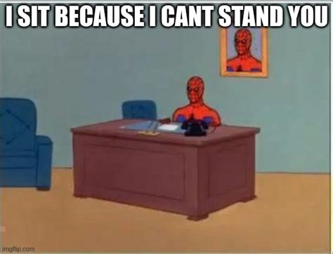 Spiderman Computer Desk Meme Imgflip