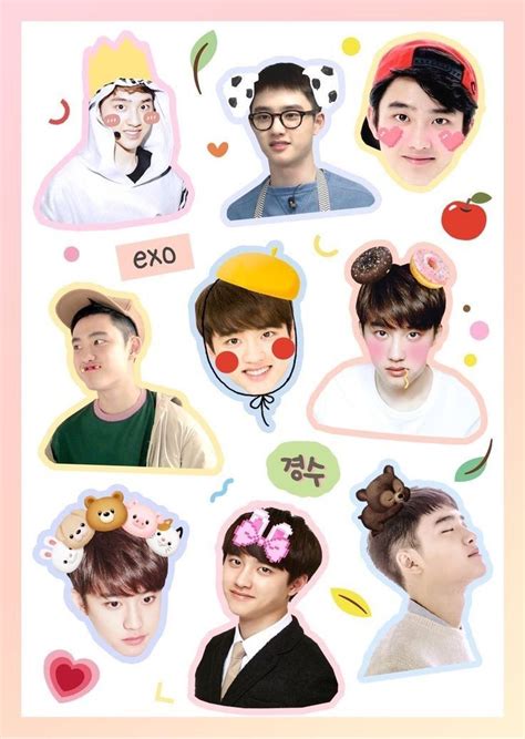 Stikerexo Exo Stickers Printable Stickers Cute Stickers Planner