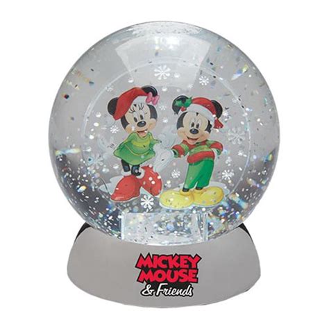 Disney Mickey And Minnie Waterdazzler Snow Globe