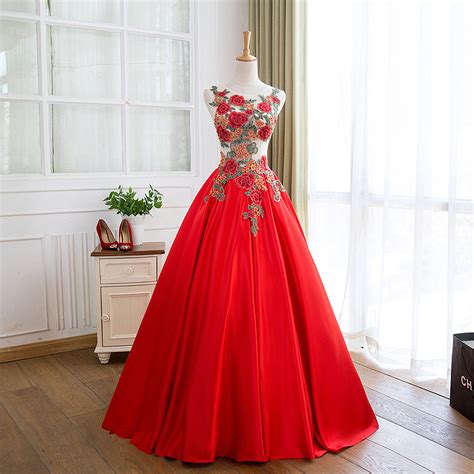 Amazing Handmade Embroidery Long Prom Dresshomecoming Dresses · Little