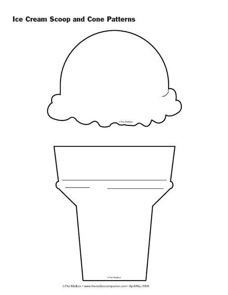 Programmable Ice Cream Cone And Scoop Patterns The Mailbox Cone