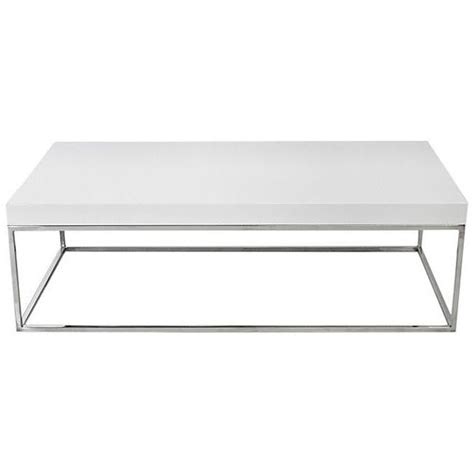 The fred coffee table is framed in polished steel. Pangea Fred Coffee Table White Cocktail Table Coffee Table ...