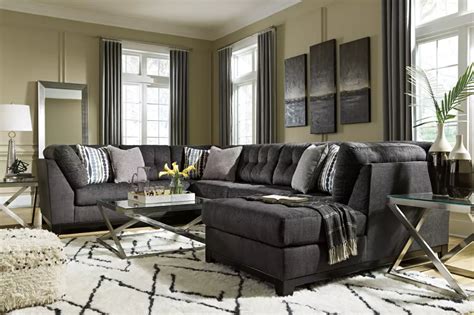 Reidshire 3 Piece Sectional With Chaise Ashley Furniture Homestore In