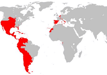 Asi Tico Ir A Buscar Cepillo Spanish Empire Map En Lugar Denso Recordar