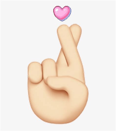 Download Hand Emoji Pink Finger Heart Emojis Emoji Transparent Png Download Seekpng