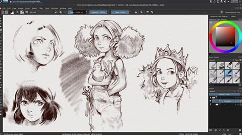 Digital Art Krita Tutorial Freelance Illustrator Kate Oleska Presents Part Three Of The Video