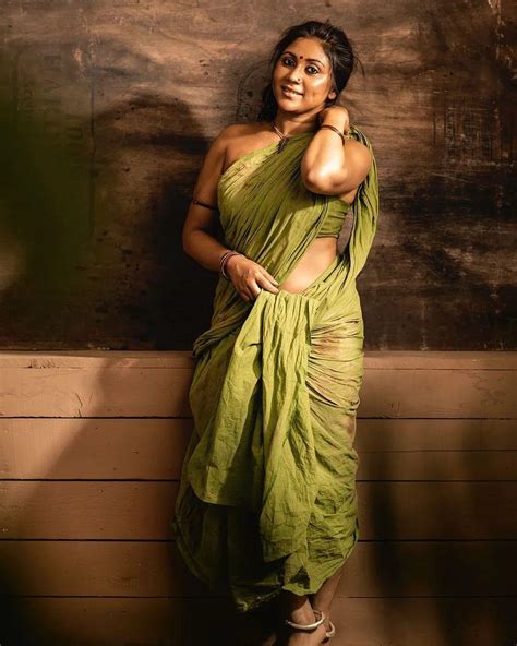Meghali Meenakshi In Saree Exposing Hot Photos Beautiful And Glamours