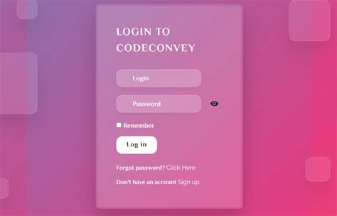 Glassmorphism Login Form Design Using Html And Css Ga Vrogue Co