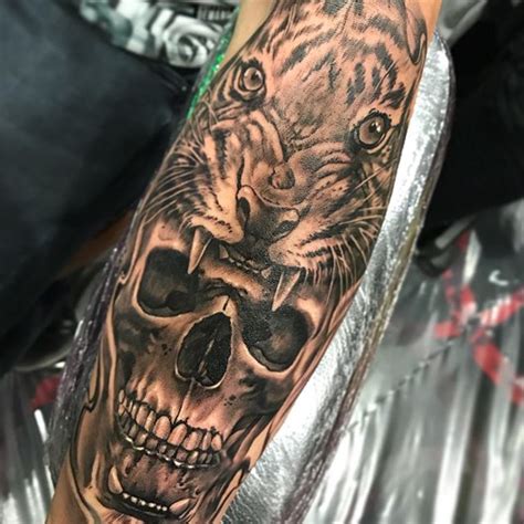 Discover More Than 67 Tiger Skull Tattoo Latest Ineteachers
