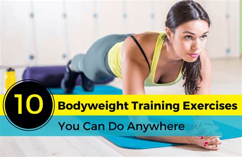 Body Weight Training Exercises You Can Do Anywhere Sparkpeople