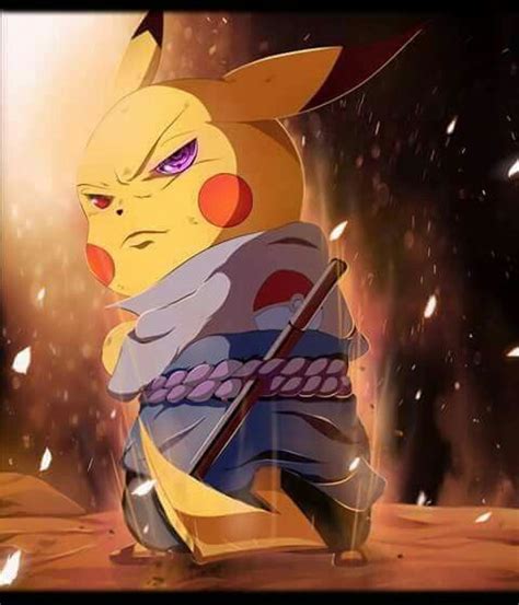 Uchiha Pikachu Pikachu Chibi Pokemon Avatar Anime Crossover
