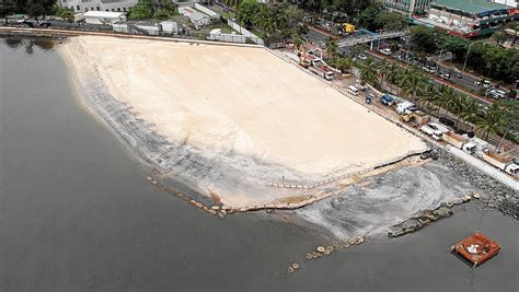 How To Stop Wash Out Of Manila Bay White Sand Dpwh Eyes Building