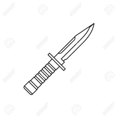Combat Knife Drawing At Getdrawings Free Download