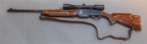 Lot Remington Model Four Semi Automatic Rifle With Scope