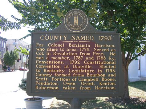 Harrison County Historic Marker Cynthiana Kentucky Jimmy Emerson