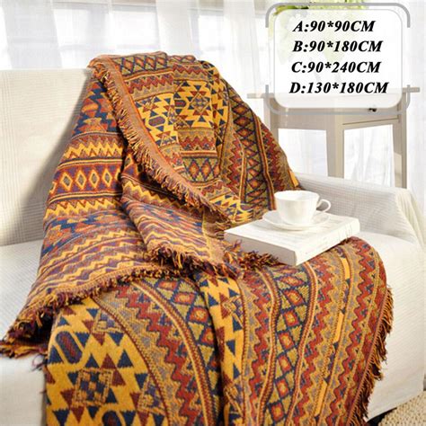 Smooth off the cut ends with push dowels on top of the blanket between the chair and the seat cushion on all three sides. Bohemian Chenille Towel Blanket for Couch Sofa Decorative ...