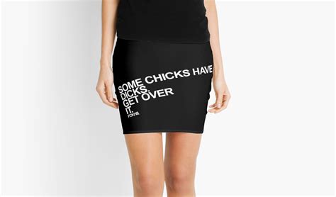 Some Chicks Have Dicks Get Over It Fckh8 Mini Skirt By Chaoticrainbow Redbubble