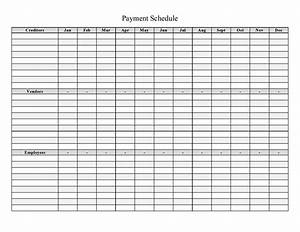 Printable Payment Schedule Template Printable World Holiday
