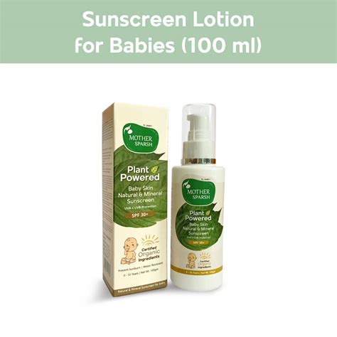 Plant Powered Natural Sunscreen Lotion Mother Sparsh Store