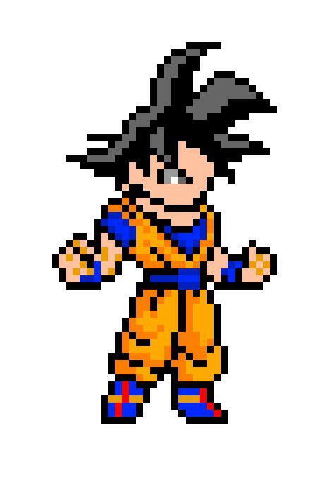 So this goku is at least 400x stronger than ssj3 goku at the end of dbz. Pixel goku | Adesivos