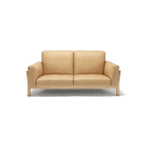 Castor Sofa 2 Seater Leather Karimoku New Standard Kns