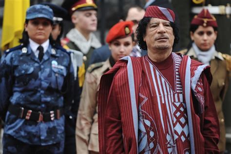 Gaddafis Outfits Through The Years Public Radio International