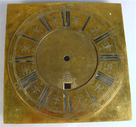 Lot 78 English Brass Clock Face And Spandrels