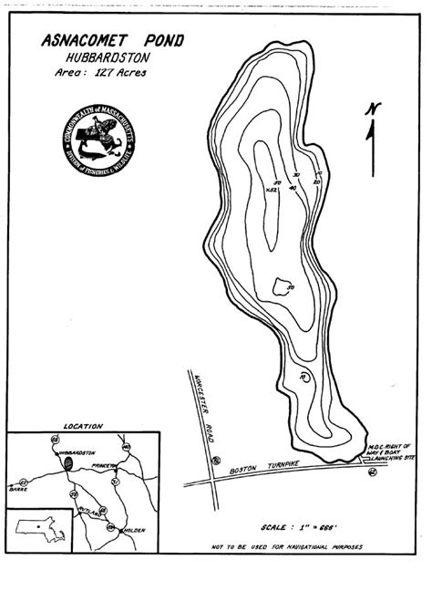 Asnacomet Pond Map Northeastbass
