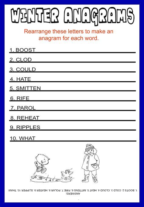 Anagrams Worksheet Free Esl Printable Worksheets Made By Teachers