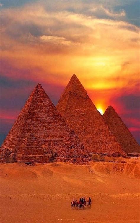 Egyptian Sunset Desert Travel Pyramids Egypt Beautiful Places Egypt