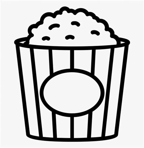 Popcorn Bag Coloring Page Coloring Pages
