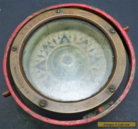 antique maritime naval ~ e s ritchie brass ships compass 79571 ~ boston for sale in canada