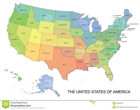 Color Coded Map Of Usa Kinderzimmer 2018