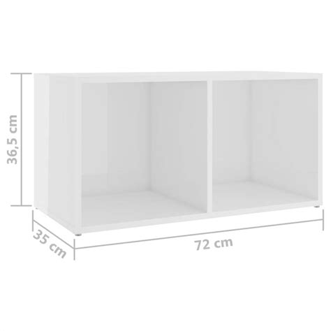 3 Piece Tv Cabinet Set High Gloss White Chipboard