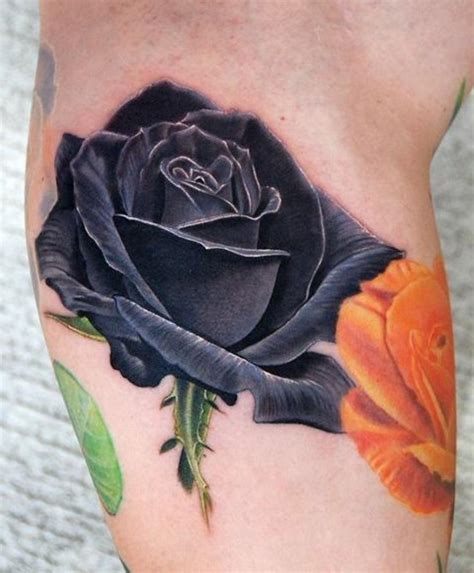 Black Rose Realistic Tattoo Best Tattoo Ideas Gallery