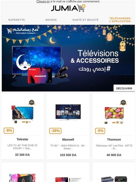 Jumia Algérie 🚨 Dépêchez Vous Jusquà 30 Sur Les Tvs 📺 Milled