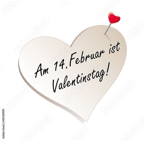 Valentinstag 14 Februar Vektor Illustration Isoliert Auf Weißem