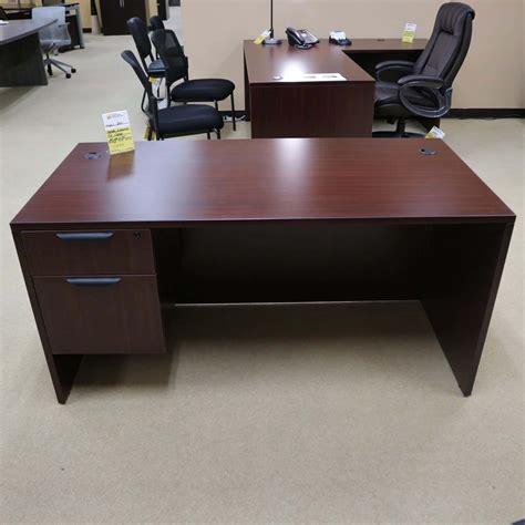 Desk With 2 Drawers File Cabinet 60” New Office Furniture Liquidations