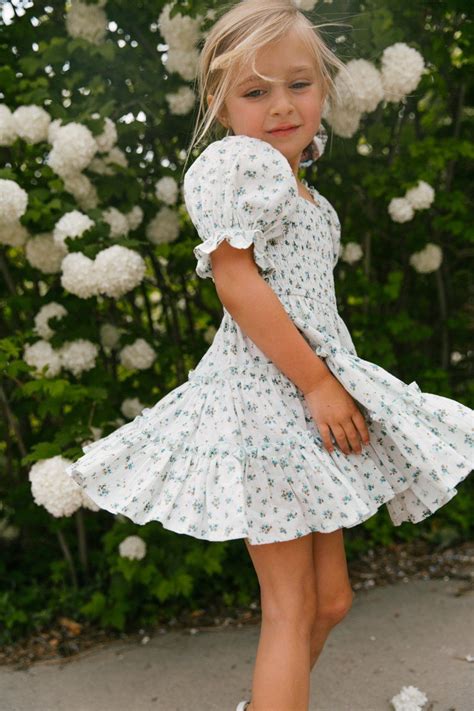 Mini Madeline Dress In Blue Cute Little Girl Dresses Little Girl