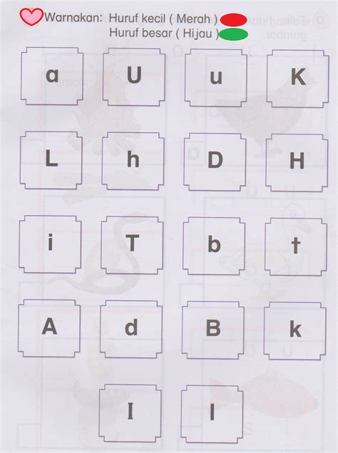 Semua huruf terdiri dari huruf kecil uppercase : Taman Belajar....... Bahasa Malaysia: Latihan Huruf Besar ...
