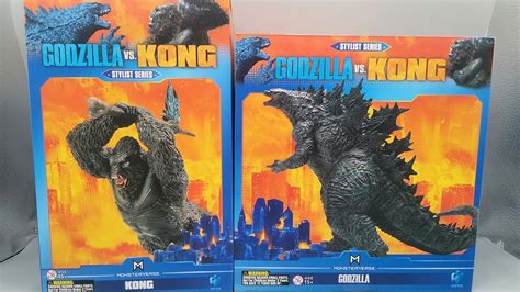 Godzilla Vs Kong Hiya Toys Stylist Statues Unboxed We Zoom In Youtube