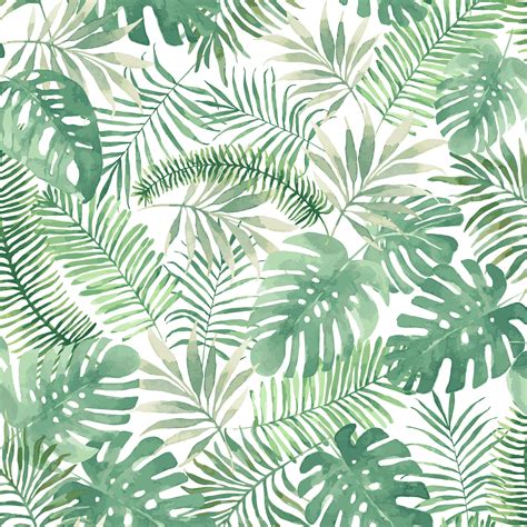 Superfresco Easy Mauritius Green Leaves Matt Wallpaper Departments