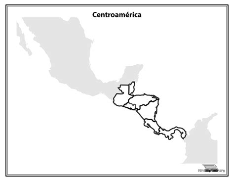 Mapa De Centroamérica Sin Nombres Para Imprimir En Pdf 2022