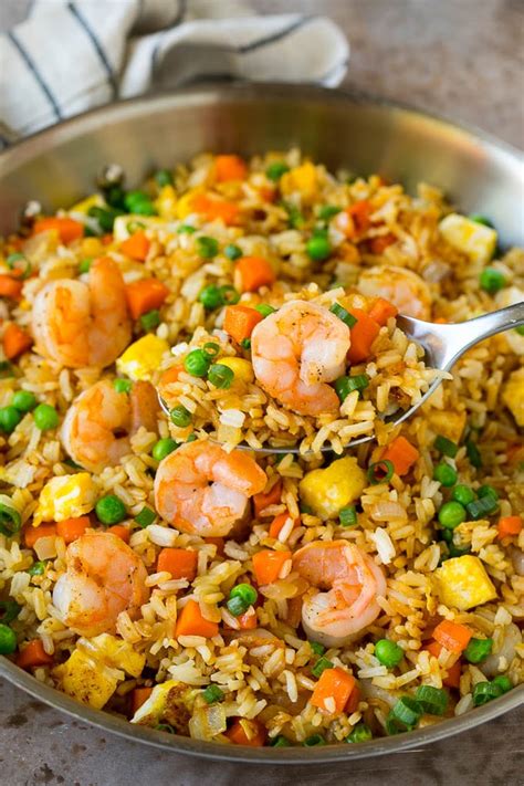 Cook brown rice according to package directions. Shrimp Fried Rice - Dinner at the Zoo