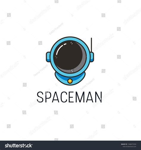 Spaceman Logo Design Stock Vector Royalty Free 1348473350 Shutterstock