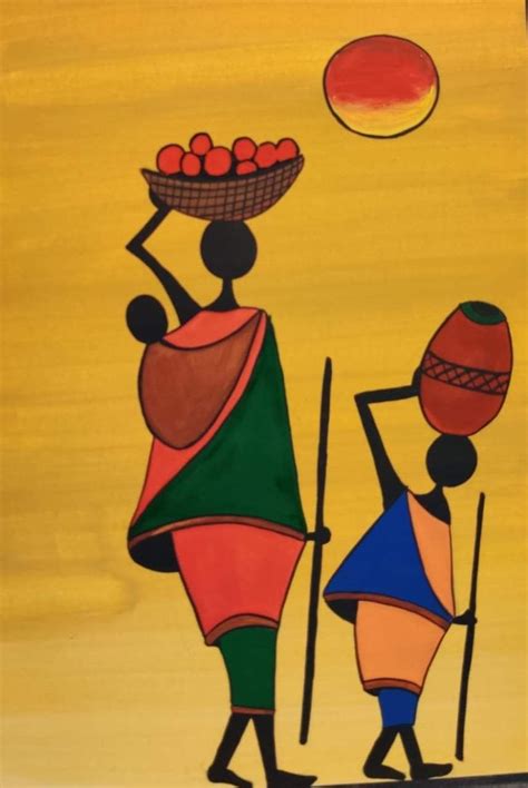 Pin By Soumya On Paintings Tribal Art Drawings Diy Art Painting