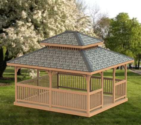 Hip Roof Gazebo Building Plans This Gazebo Features A 6x6 Framing And