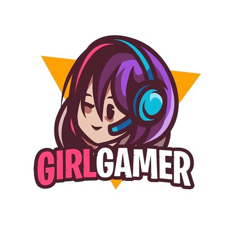 Premium Vector Cute Girl Gamer Mascot For E Sport Logo Team